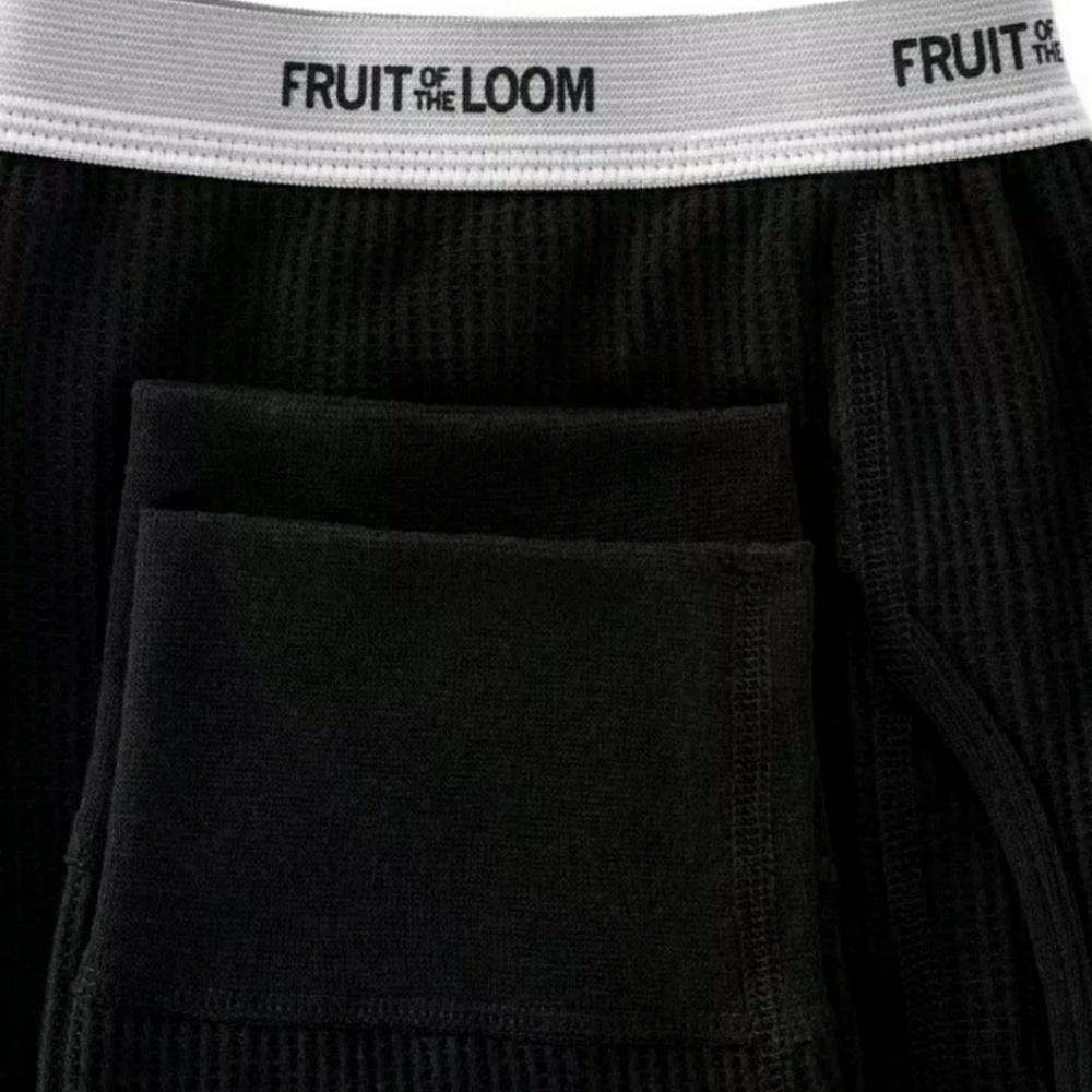 Men's Black Thermal Underwear Bottoms Size XL - Picture 5 of 6